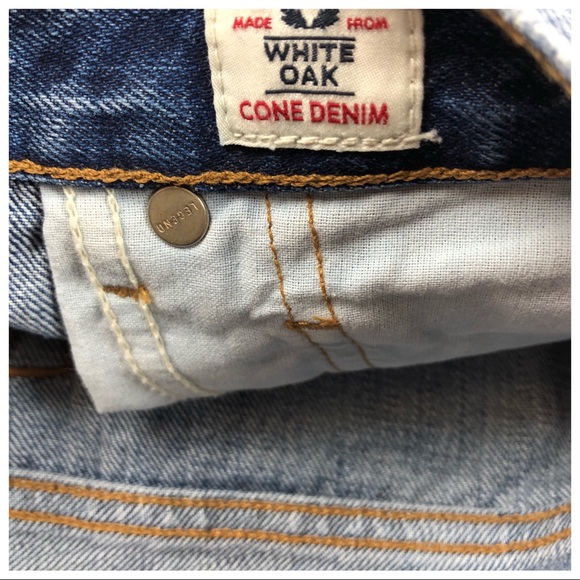 NWT Lucky Brand Selvedge Redline Cone Denim Vintage Straight Shorts Size 2/26 - Picture 4 of 7